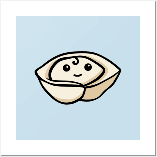 Baby Wonton Kawaii Dumplings Posters and Art